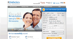 Desktop Screenshot of diabeticslifeinsurance.org